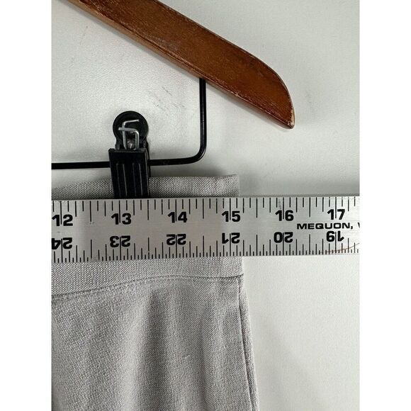 Eileen Fisher Sz S Crepe Pull On Stretch Elastic Waist Cropped Pants Grey - Picture 5 of 6